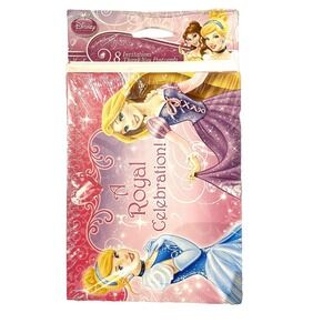 disney princess celebrations 8 birthday invitations & 8 thank you postcards